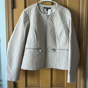 Baccini Mushroom Faux Leather Jacket